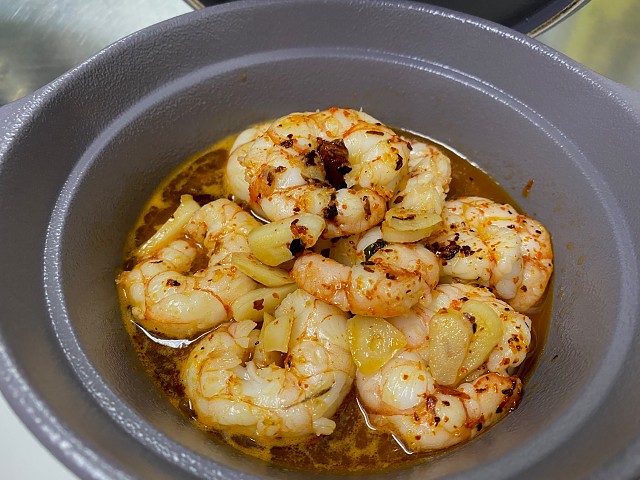 Crevettes à l'ail